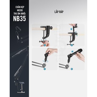 Chân Microphone NB-35 (nhỏ) -Chân Micro kẹp bàn, giá đỡ Micro