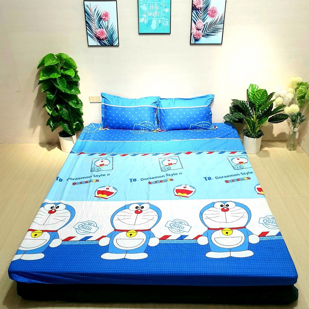 Chăn ga gối cotton poly 1m4 x 2m