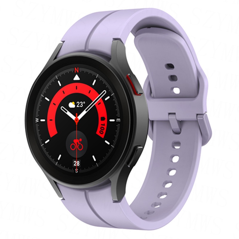 Dây Đeo Silicon Mềm Thay Thế Cho Đồng Hồ Thông Minh Samsung Galaxy Watch 6 6 Classic 5 5 Pro 40mm 44mm 43mm 47mm 45mm 4 / 4
