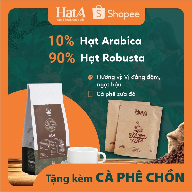 Cà Phê Pha Phin Đen,Sữa Đá - Cafe Robusta Honey Rang Mộc Nguyên Chất Hạt, Bột Mịn - Tặng Kèm Cafe Chồn Cao Cấp