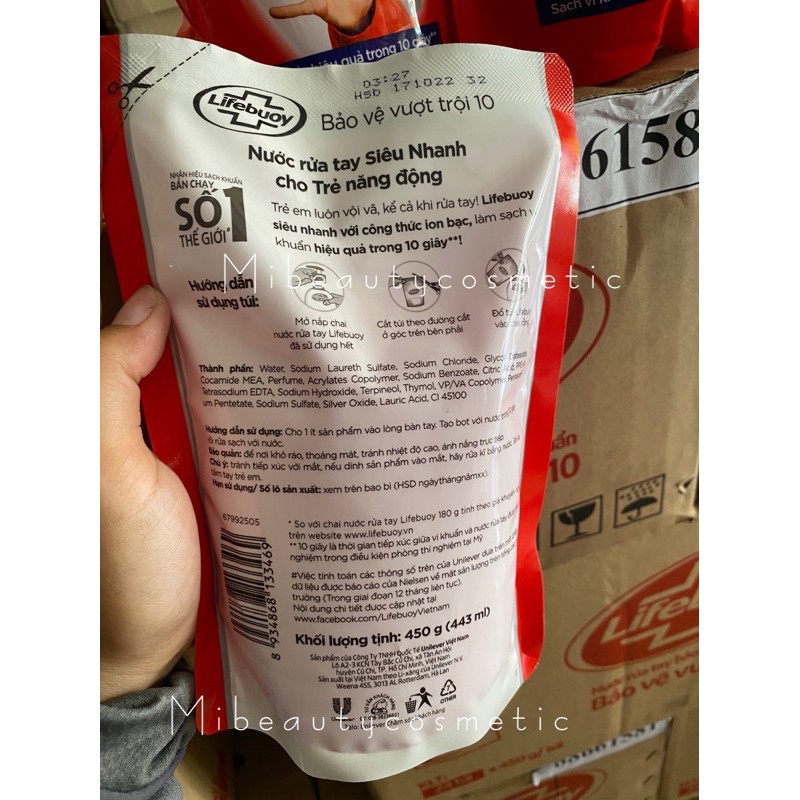 Nước rửa tay Lifebouy túi 450g - diệt khuẩn (hàng có sẵn số lượng lớn) | BigBuy360 - bigbuy360.vn