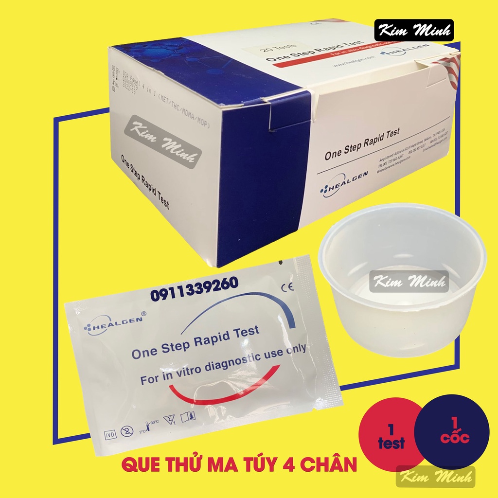Que thử ma tuý tổng hợp 4 chân Healgen