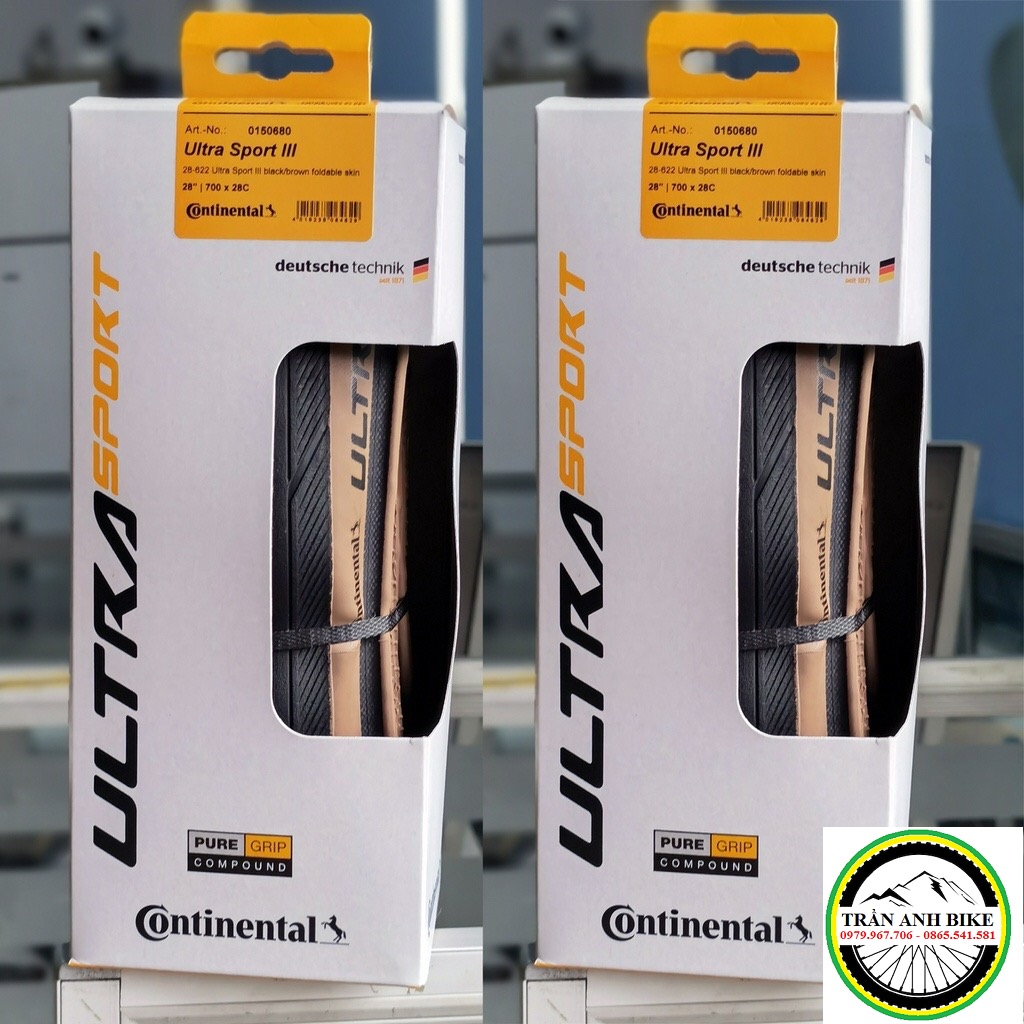 Lốp  gấp xe đạp Continental Ultra Sport 3 700x23C/ 700x25C / 700x28C - 1 Chiếc