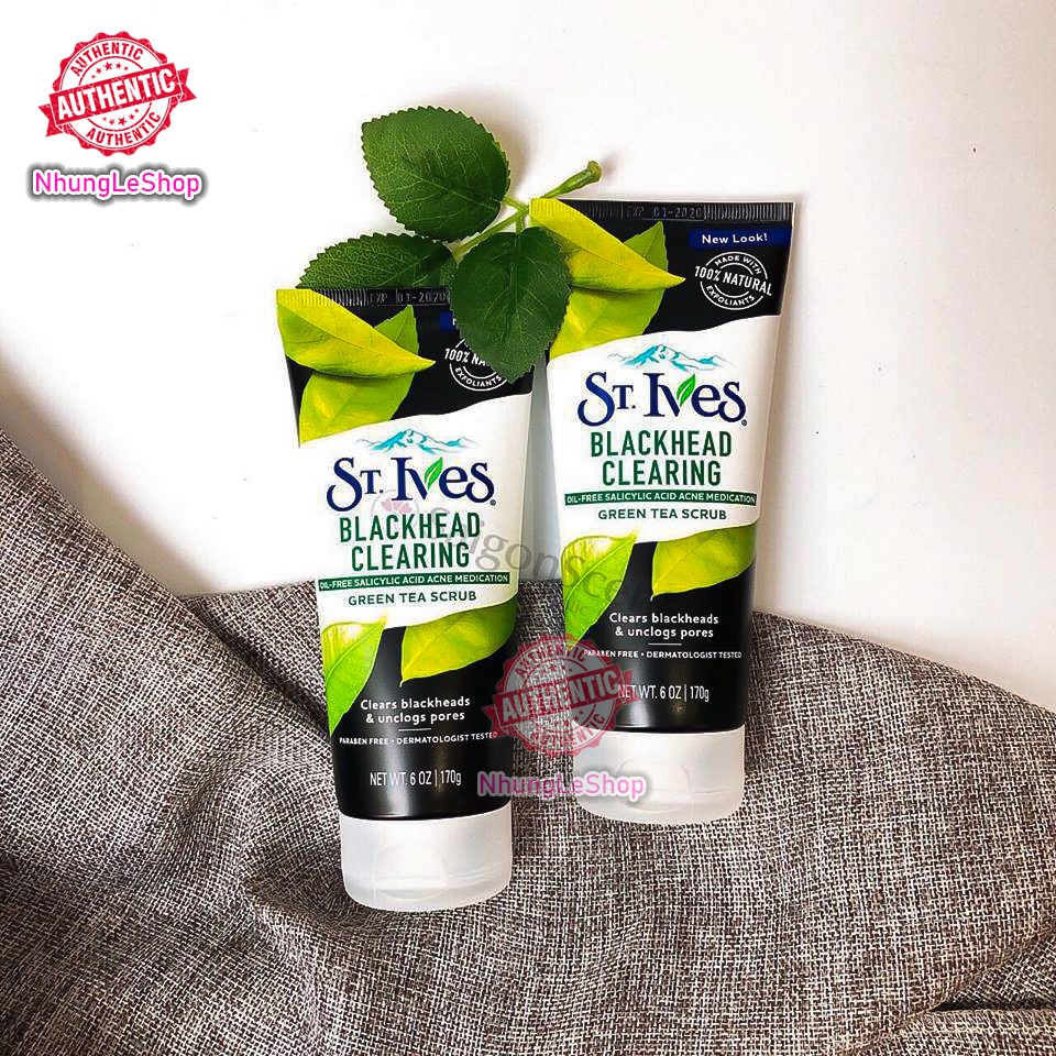 🌸Chính hãng🌸 Sữa rửa mặt trà xanh tẩy tế bào chết dịu nhẹ ST.IVES 170g của Mỹ | BigBuy360 - bigbuy360.vn
