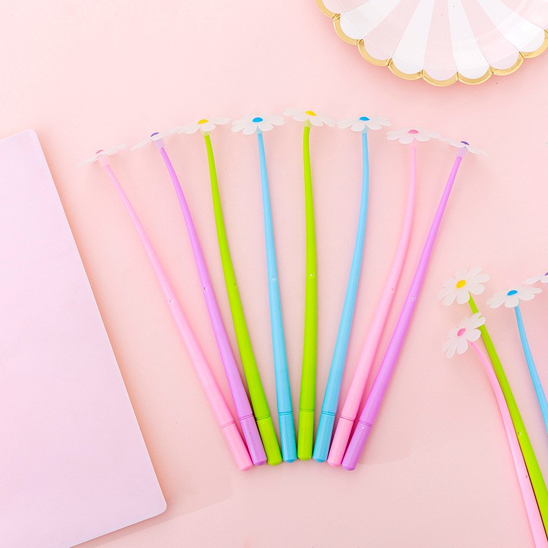 Màu Sắc Bút Mực Gel Ngòi 0.38MM Hình Hoa Hướng Dương Thay Đổi Màu Sáng Tạo Cho Học Sinh