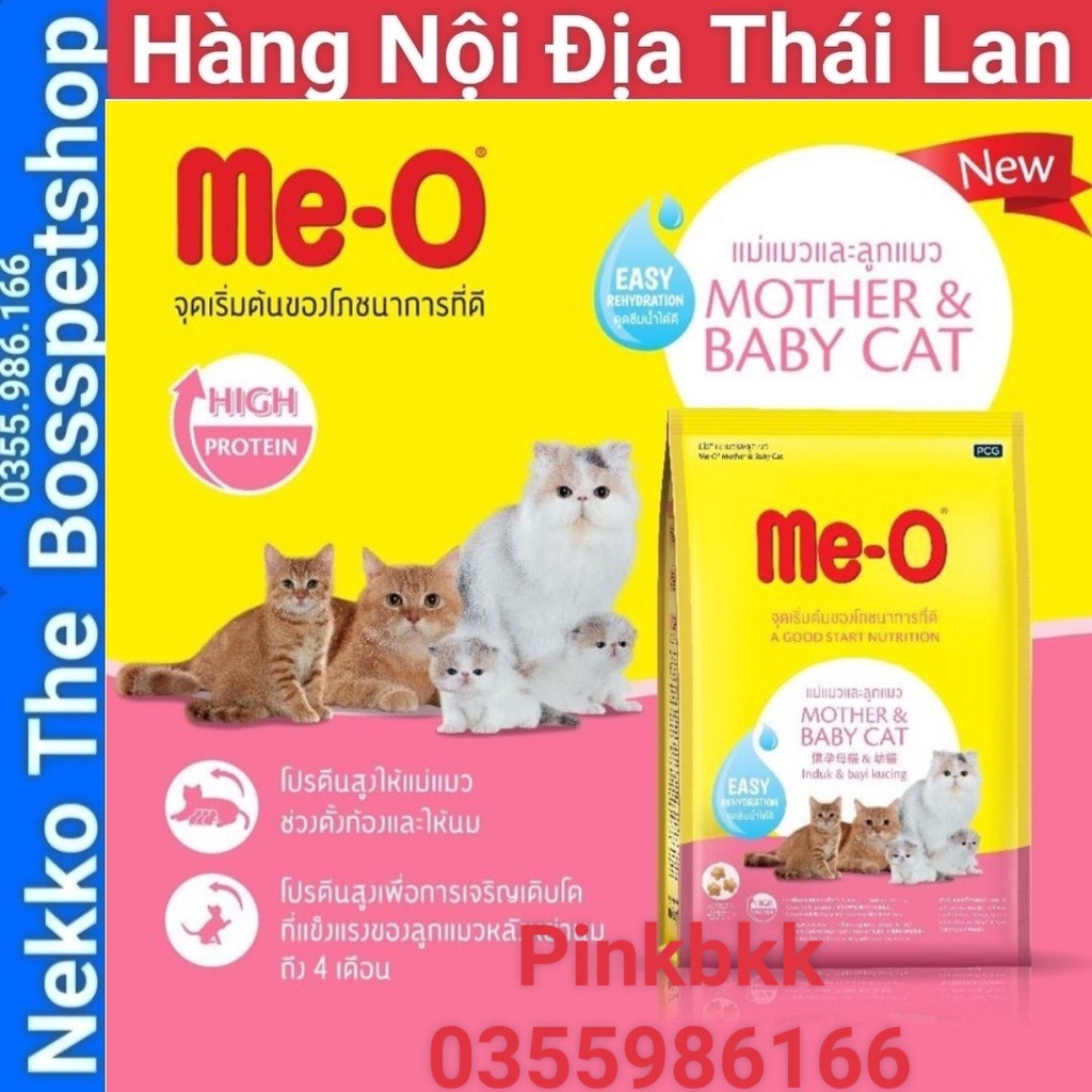 HẠT MÈO MANG THAI VÀ CHO CON BÚ    Me-o Mother &amp; Baby, cho con bú, mèo nhỏ tập ăn hạt bước đầu