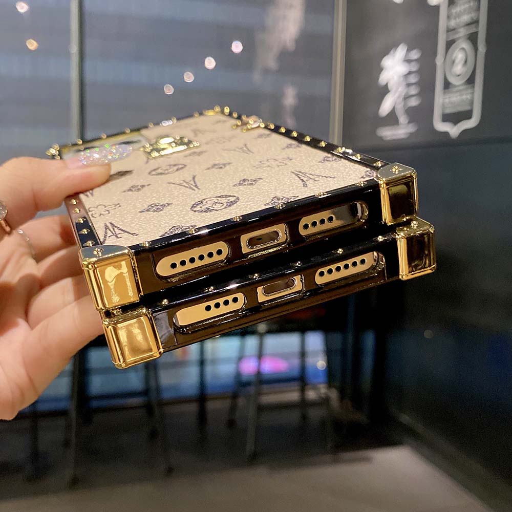 Ốp Điện Thoại Da Cừu Hình Vuông Bảo Vệ Cho Iphone 13 Pro Max 12 Pro Max 11 7 Plus XS Max XR