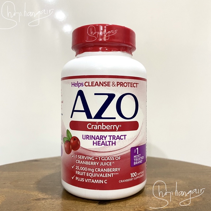 AZO CRANBERRY làm sạch đường tiết niệu, hỗ trợ bàng quang, phụ khoa, giảm ngứa,hết khí hư, huyết trắng, bảo vệ tim mạch