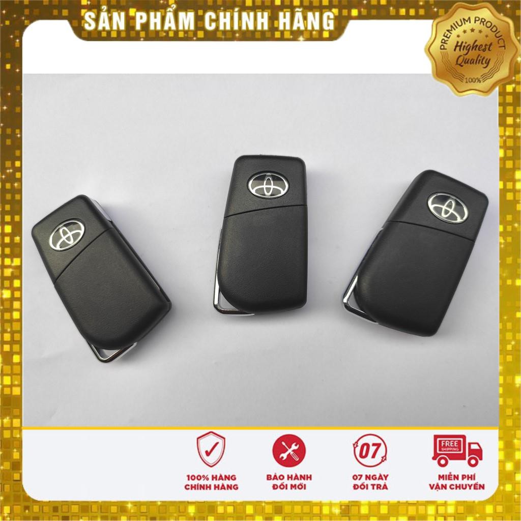 HCM_Chìa khóa gập theo xe Toyota Vios,Yaris 2010-2013,2014-2018,2019-2020_tặng kèm pin(bảo hành 12 tháng)