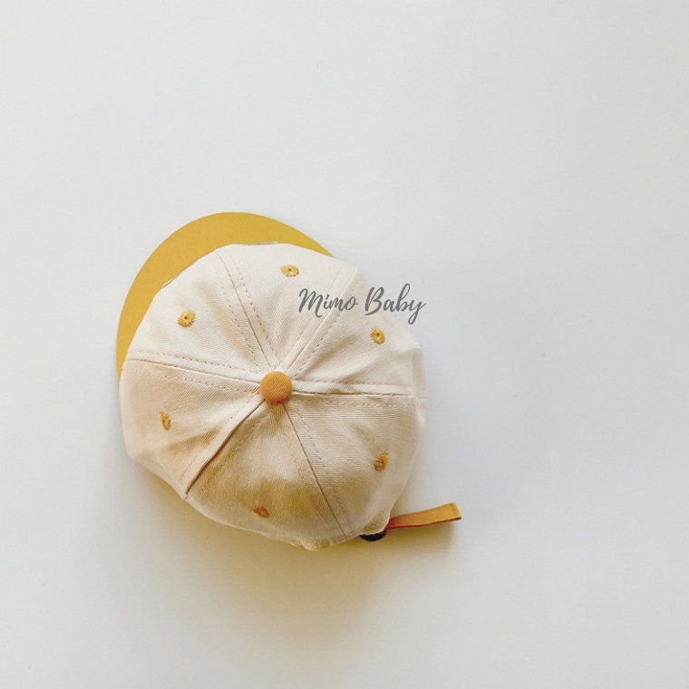 Mũ nón lưỡi trai vành ngắn hình chú gấu đáng yêu cho bé MH171 Mimo Baby