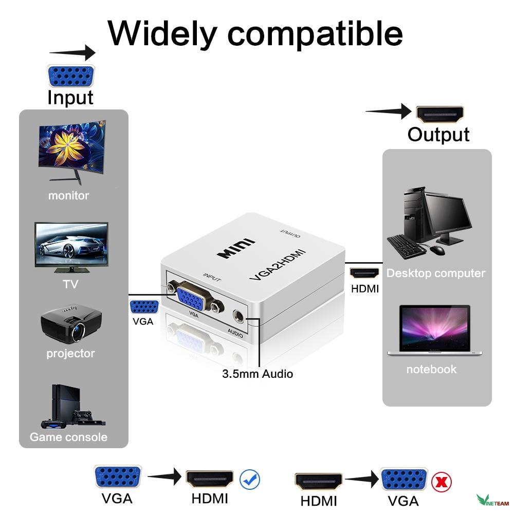 Hộp chuyển Mini AV ra HDMI, AV to HDMI, AV sang HDMI-FullHD 1080p/ 720 -dc896