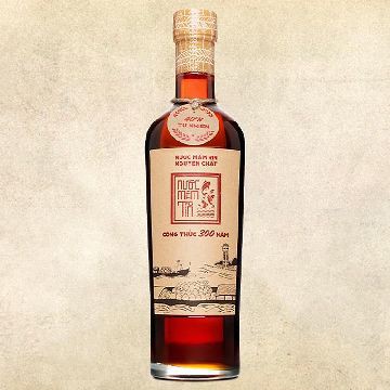 Nước Mắm Tĩn Nhãn Đỏ 40 Độ Đạm Chai 500ml