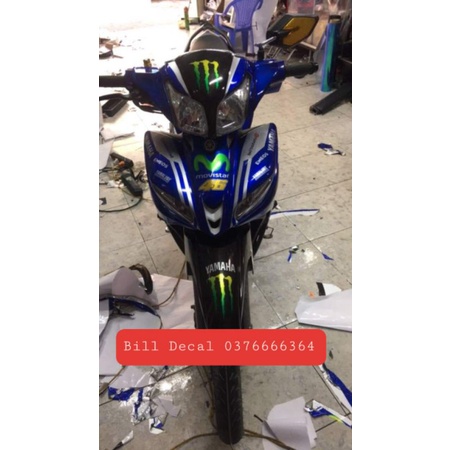 Tem rời jupiter xanh đen monster,tem xe đẹp,tem xe giá rẻ