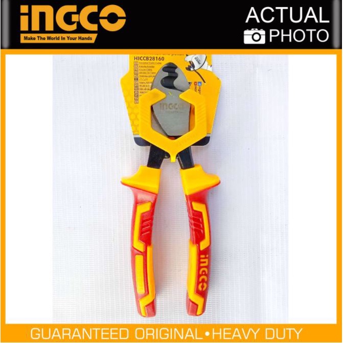 ĐỒ NGHỀ INGCO Kềm cắt cáp cách điện 6&quot;/160mm HICCB28160 (Cam kết Chính Hãng 100%)