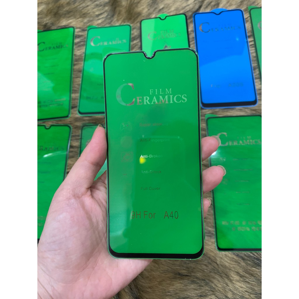 Kính cường lực Samsung dòng A loại dẻo, full màn, không vỡ mẻ viền
