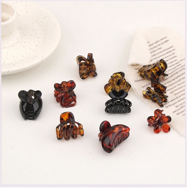 Kẹp Tóc Màu Vàng Đen Thiết Kế Đơn Giản Thời Trang Theo Phong Cách Hàn Quốc