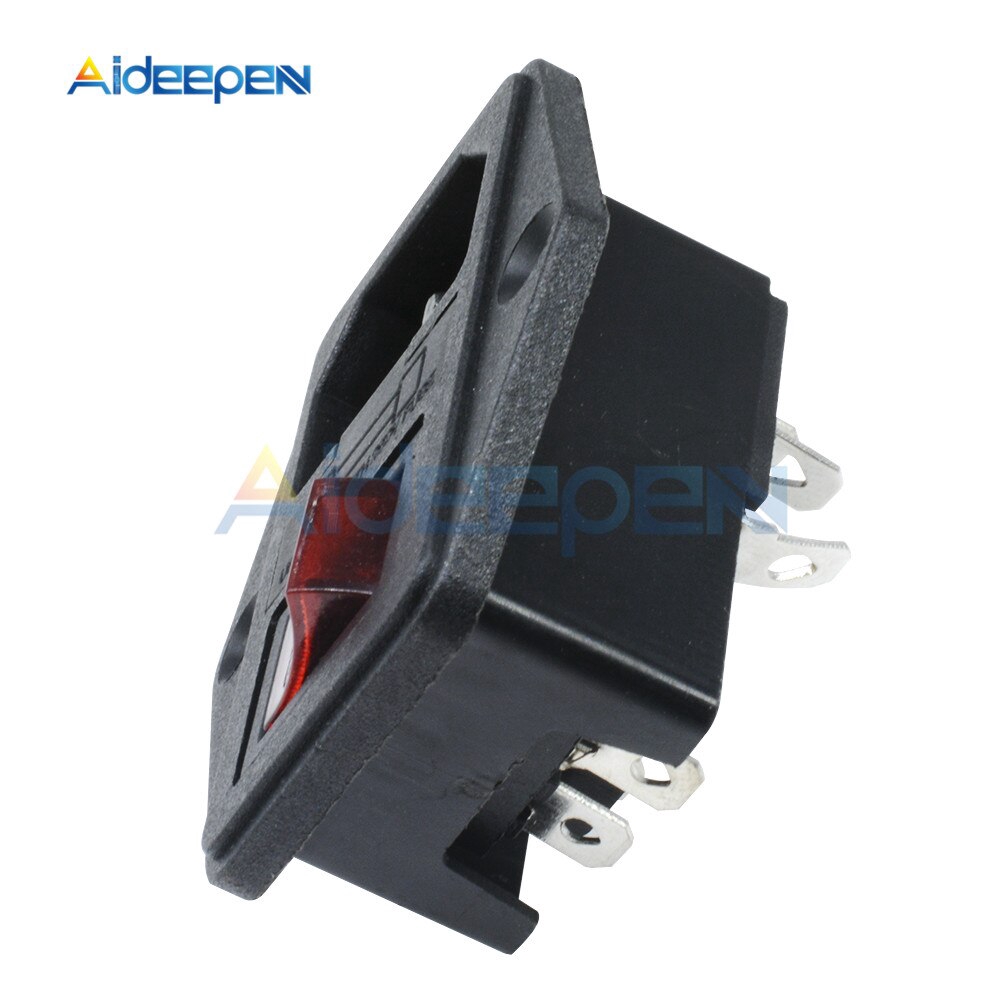 Ổ cắm điện AC 3 chân có hộp cầu chì 250v 10A | BigBuy360 - bigbuy360.vn