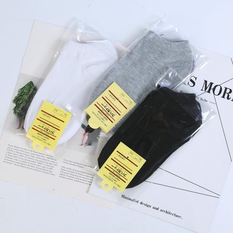 Tất nam cổ ngắn SOLANO vớ nam cao cấp Nhật cotton co giãn đi giày da, thể thao chạy bộ, gym FAS-001349