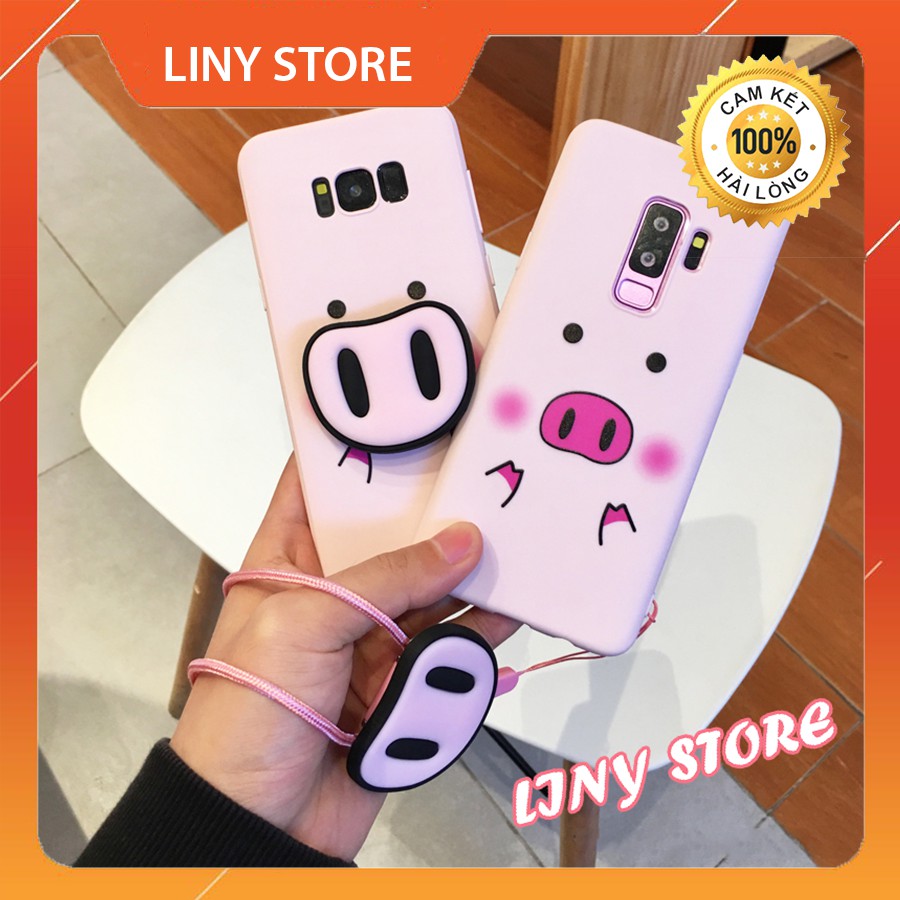[ TẶNG DÂY ĐEO CỔ + POP ] Ốp Heo Samsung cao cấp | BigBuy360 - bigbuy360.vn