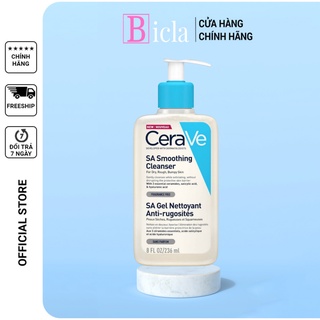 Sữa rửa mặt Cerave SA Smoothing Cleanser bản Pháp 236ml