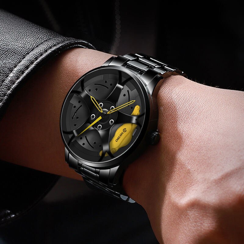 Đồng hồ hình dáng bánh xe hơi 3D phong cách thể thao cho nam | BigBuy360 - bigbuy360.vn