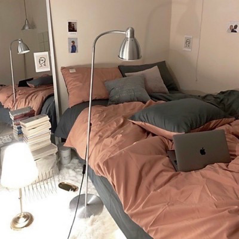 Bộ chăn ga gối Cotton tici Sheen bedding phong cách hàn quốc nhập khẩu cao cấp