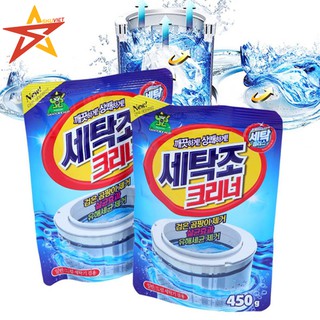 Combo 10 gói bột tẩy lồng máy giặt 450g
