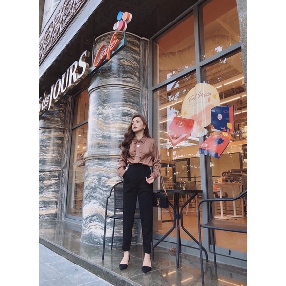 Quần Baggy Chất Tuyết Mưa Dáng Công Sở Nhiều Màu