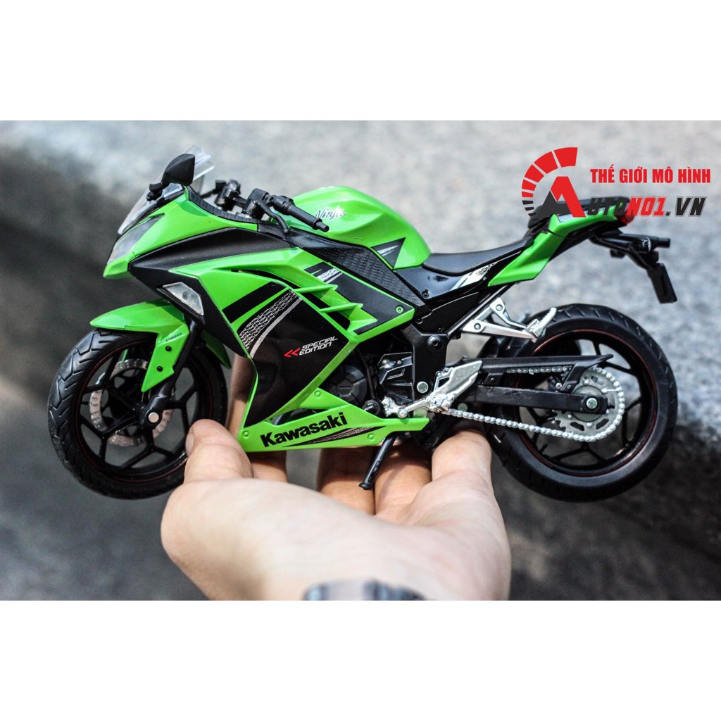 MÔ HÌNH KAWASAKI NINJA 300 GREEN 1:12 AUTOMAXX 5796