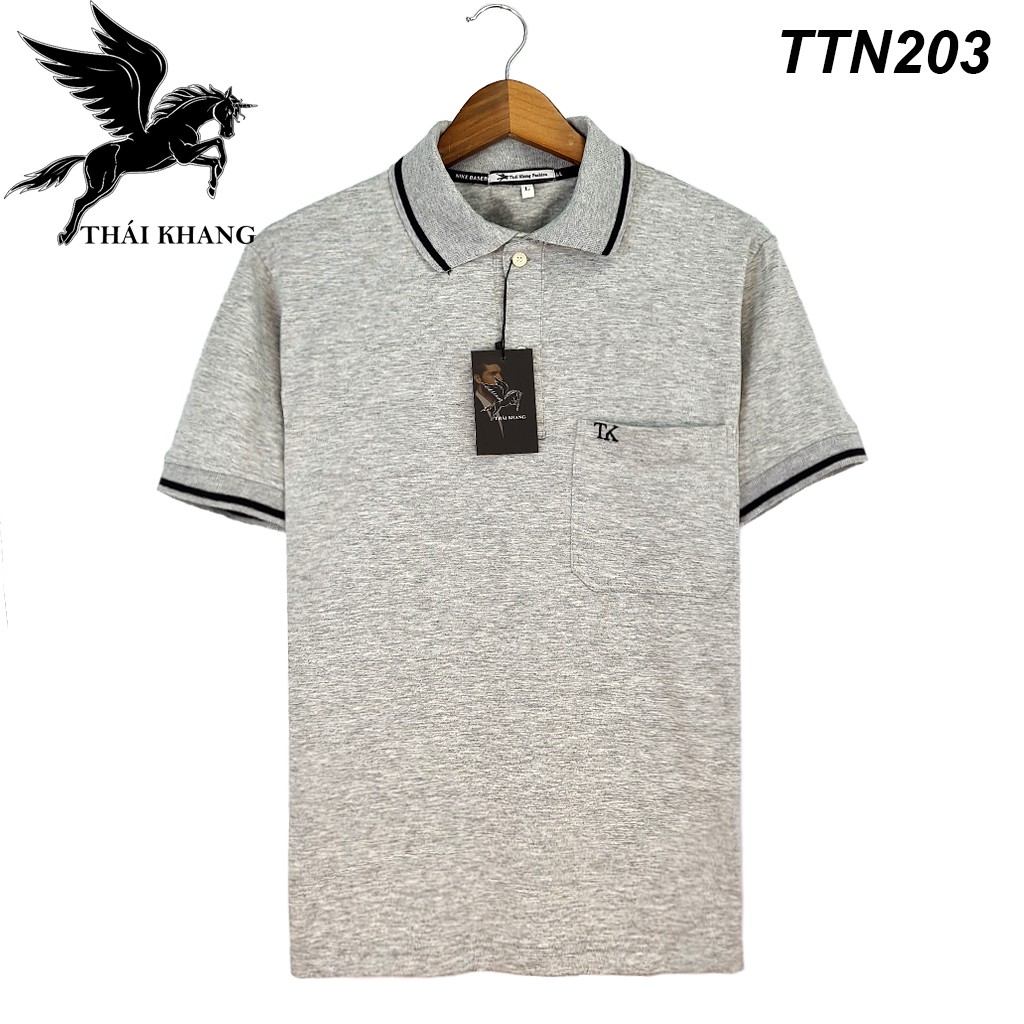 Áo polo nam trung niên cotton mềm do Thái Khang đặt riêng loại áo thun nam có cổ trung niên form rộng ATHUN12 | BigBuy360 - bigbuy360.vn
