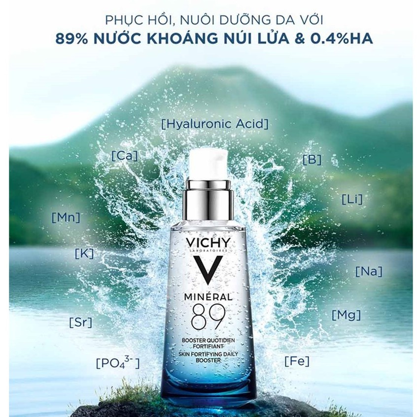 Dưỡng Chất Vichy Giàu Khoáng Chất Mineral 89 Giúp Da Sáng Mịn Và Căng Mượt Mineral 89 (10ml/15ml/30ml/50ml/75ml)