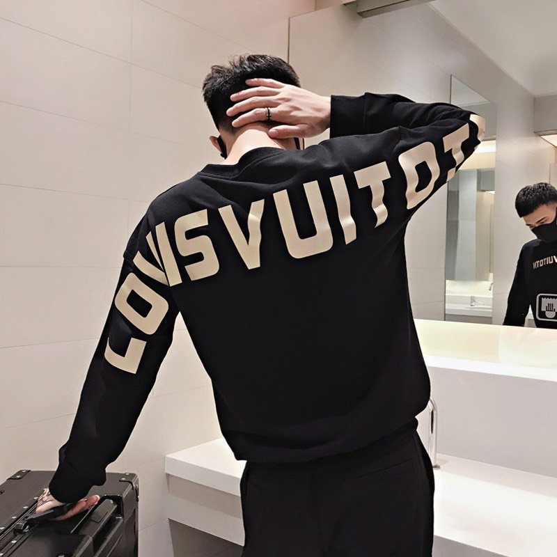 Áo sweater GẤU 194 vải thu đông co dãn, dày dặn mềm mịn form rộng phong cách Unisex - LOUIS VUIT | BigBuy360 - bigbuy360.vn