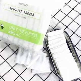Bông tẩy trang Miniso 180 miếng