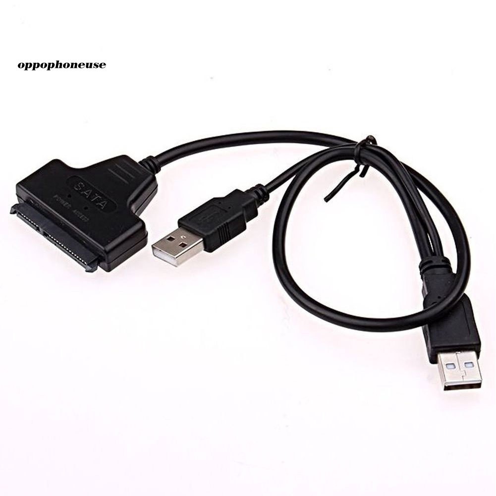 【OPHE】Hard Disk Drive 7+15 Pin SATA to USB 2.0 Adapter Cable for 2.5 Inch HDD Laptop