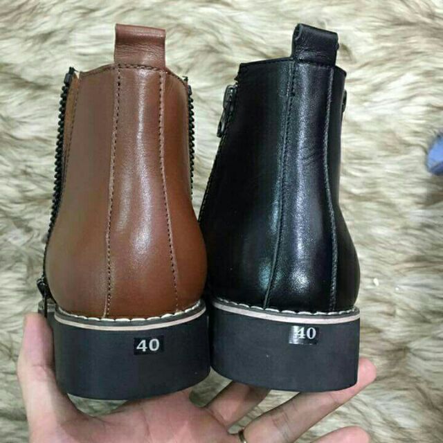 Giày Boots - Giày Cao Cổ Chelsea Boots Da Bò Bảo Hành 12 Tháng.