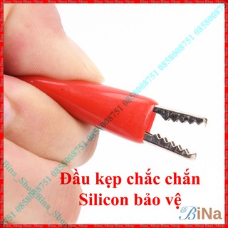 Đầu kẹp cá sấu đỏ đen 28mm 35mm 45mm