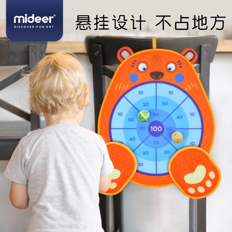 (GIÁ TỐT) Trò Chơi Ném Bóng Ghi Điểm Mideer 2 CHỦ ĐỀ FUN DART GAME BEAR DINOSAUR