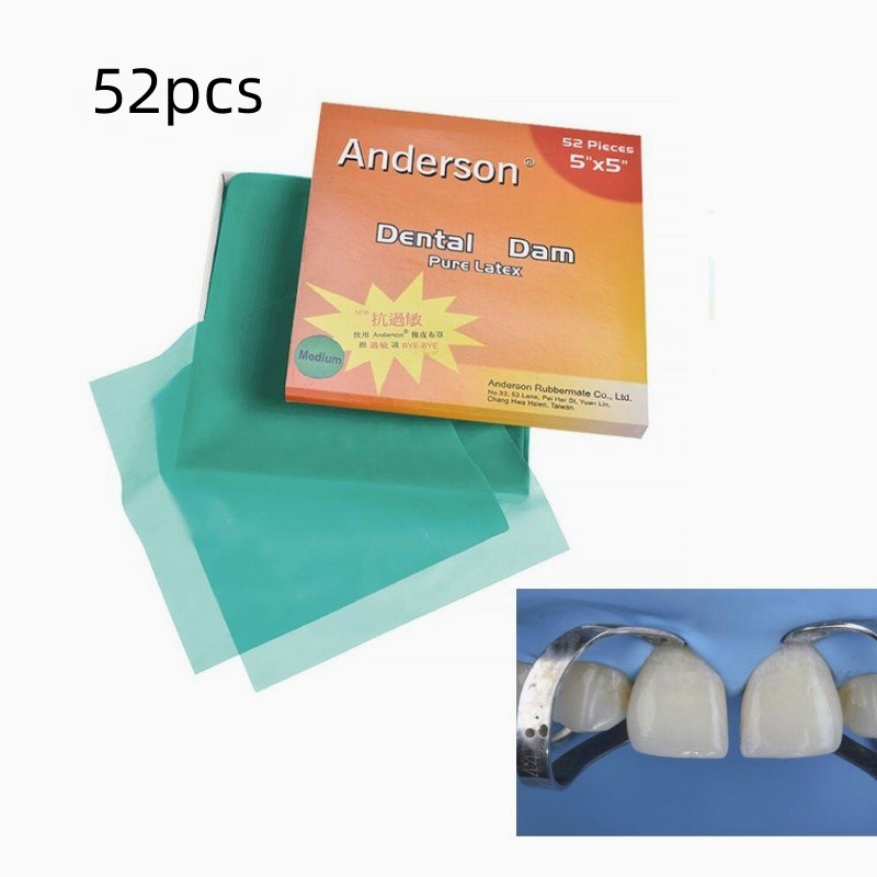Set 52 Tấm Dam Cao Su Tinh Khiết 5 "* 5" / 6 "x 6"
