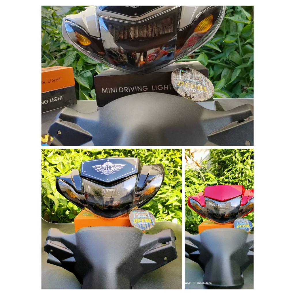 Đầu sirius 2 tầng đen 1 xinhan, full ốp đủ màu , kèm bợ cổ , gắn cho sirius 50-110