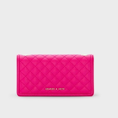 Ví nữ cầm tay trần trám Ví C.N.K Quilted Pouch hàng hiệu cao cấp Ví dài CNK0