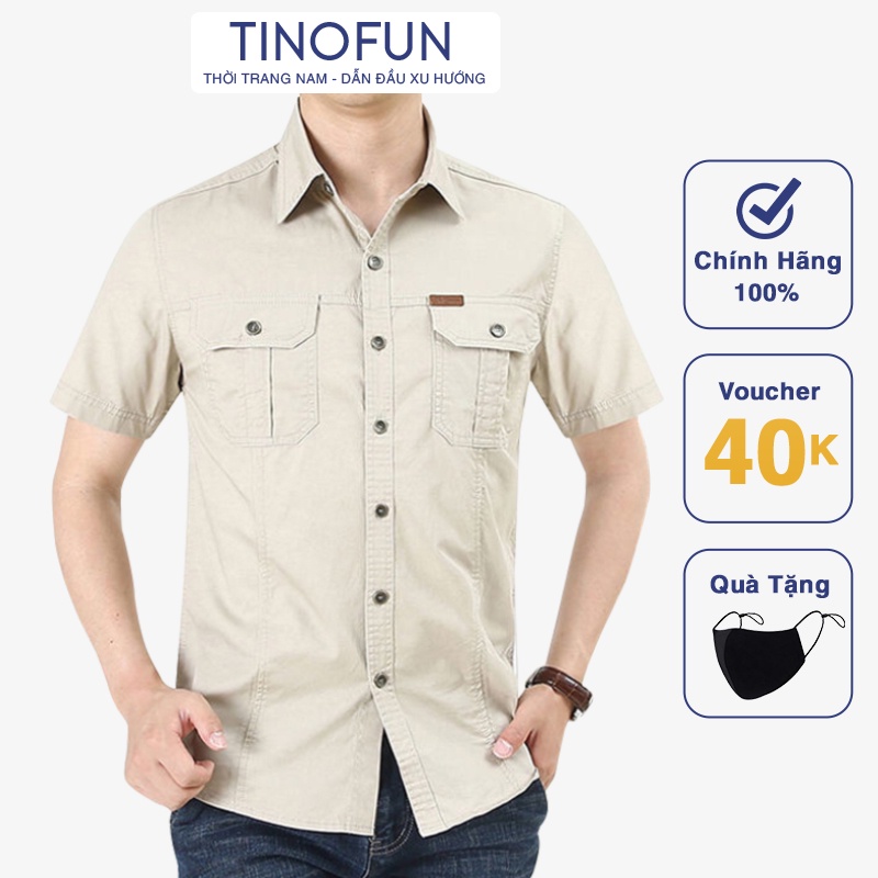 Áo sơ mi nam dài tay TINOFUN vải kaki mềm mịn thể thao đẹp mã "KC-A" cho dân văn phòng, công sở mùa thu đông | BigBuy360 - bigbuy360.vn