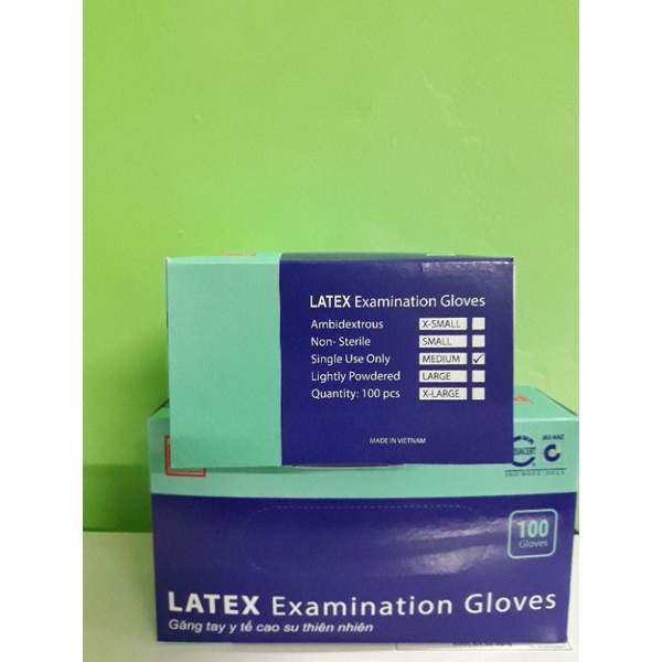 Găng tay y tế Duy Hàng_LATEX Hộp 50 đôi (100 cái)