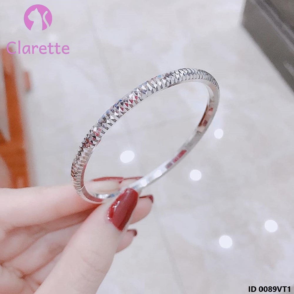 Vòng tay bạc phay Clarette 0089VT