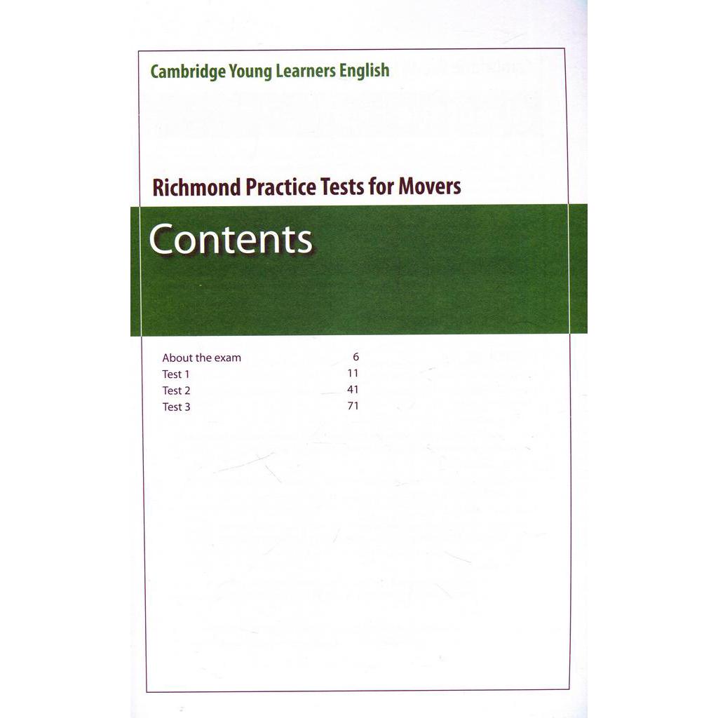 Sách Richmond Practice Tests Movers