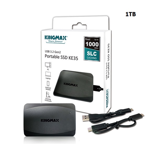 Ổ cứng di động SSD Kingmax KE35 1Tb Hàng chính hãng- BH 36 tháng