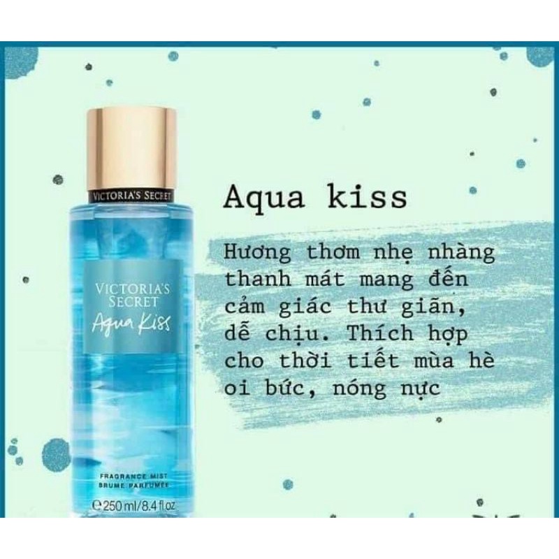 XỊT THƠM TOÀN THÂN VICTORIA'S SECRET AQUA KISS