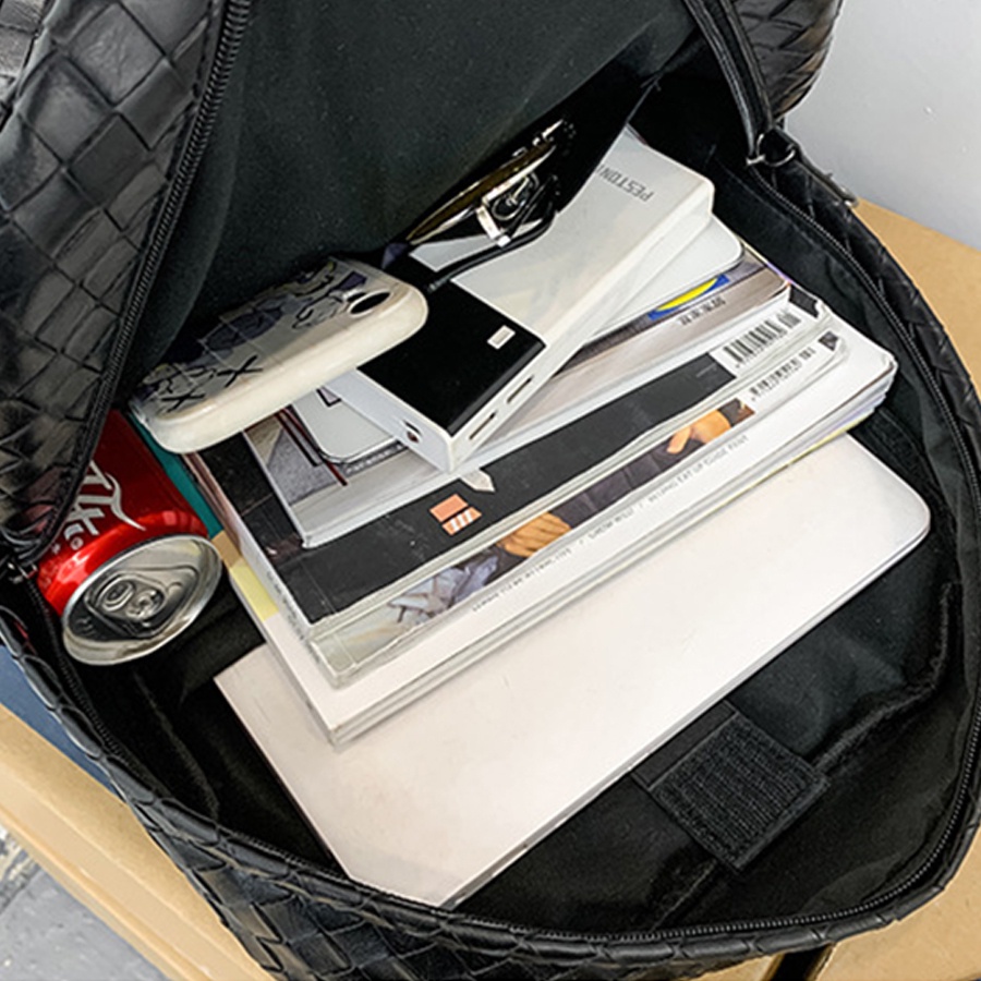 Balo da nam cao cấp cá mập đan chéo nhiều ngăn đựng laptop đi học siêu bền TMSB03