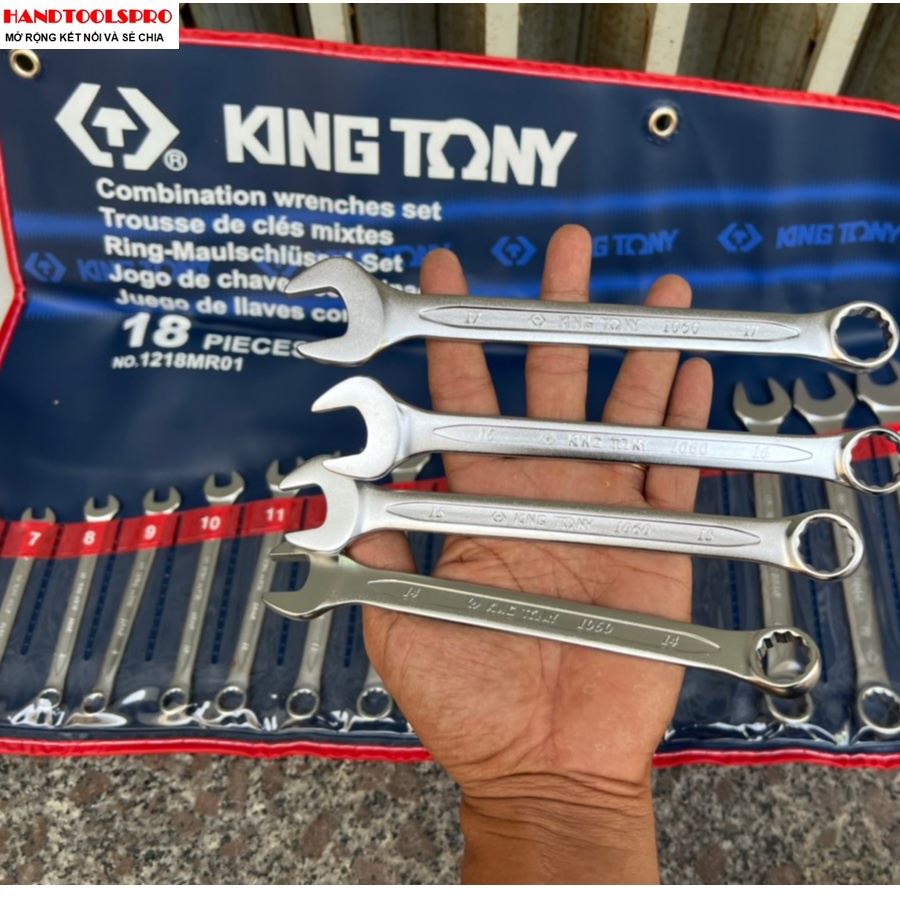 Bộ vòng miệng 18 chi tiết Kingtony 1218MR01 6 - 24mm