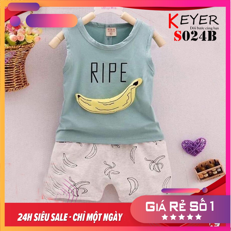 ĐỒ BỘ BÉ TRAI TRÁI CHUỐI CỰC YÊU_KEYER KID