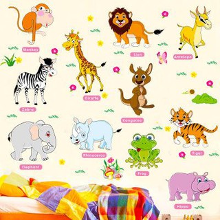 TỔNG HỢP 20 MẪU TRANH CÁC LOẠI ĐỘNG VẬT CHO BÉ - Decal dán tường